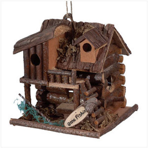 29313 FISHING CABIN BIRDHOUSE