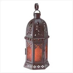 33145 Small Moroccan Style Candle Lantern